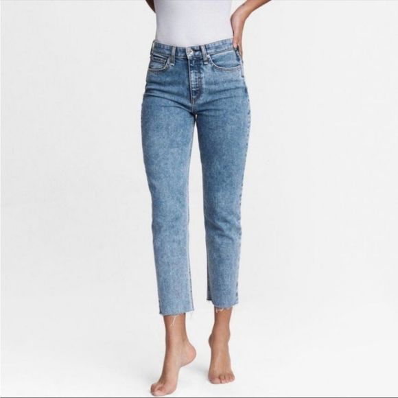 Rag n Bone Nina High Rise Ankle Cigarette Jeans 25 - Picture 2 of 7